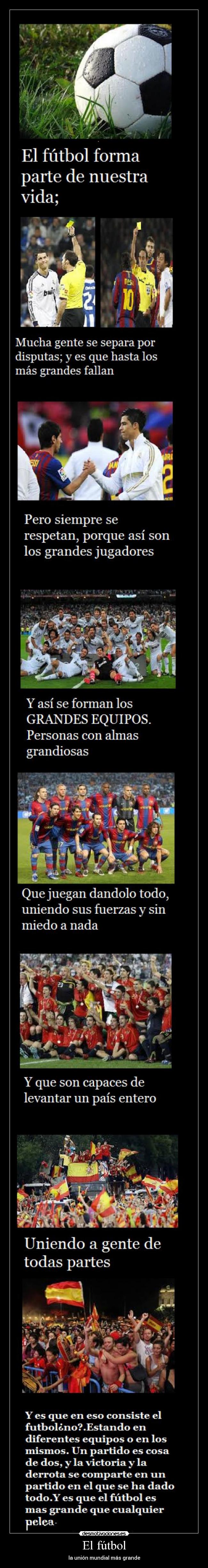 El fútbol - la unión mundial más grande