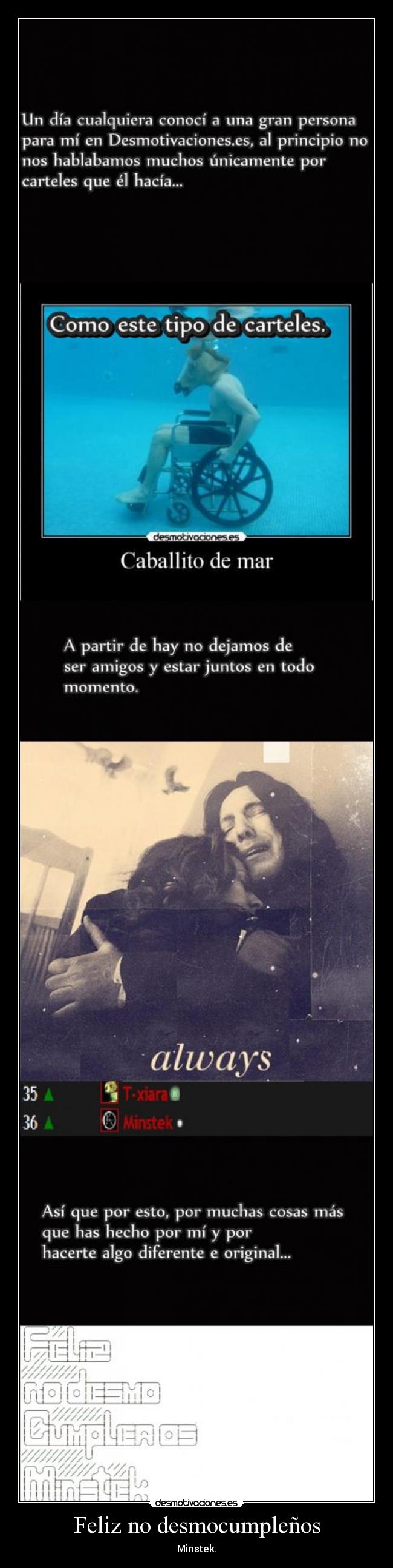 Feliz no desmocumpleños - Minstek.