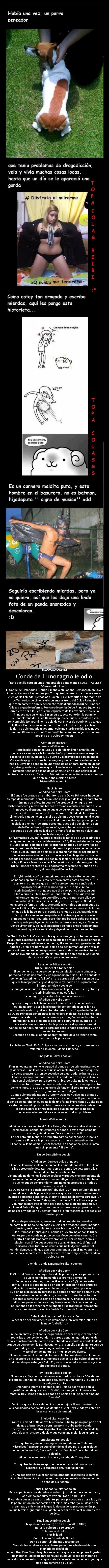 Conde de Limonagrio te odio. - 