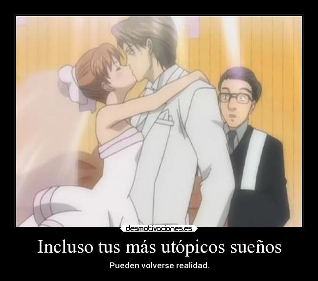 carteles anime itazuranakiss shoujo shojo naoki kotoko matrimonio suenos realidad desmotivaciones