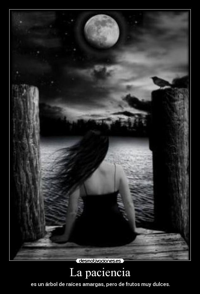 La paciencia - es un árbol de raíces amargas, pero de frutos muy dulces.