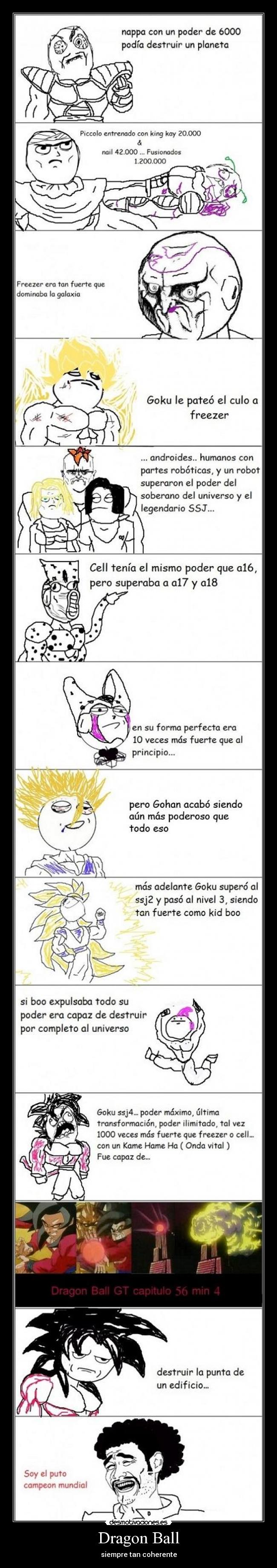 Dragon Ball - siempre tan coherente