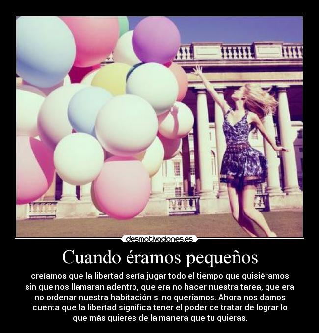 Cuando éramos pequeños -