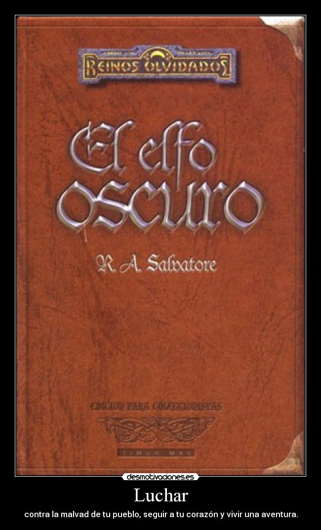 Luchar - contra la malvad de tu pueblo, seguir a tu corazón y vivir una aventura.