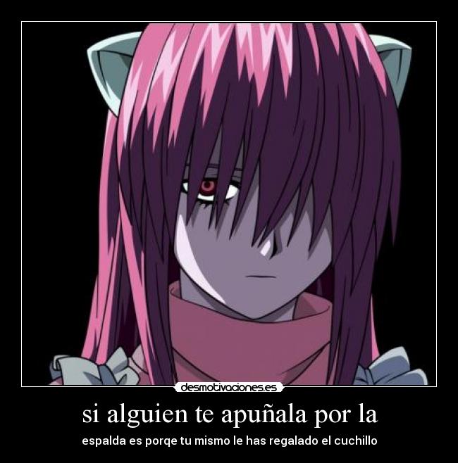 si alguien te apuñala por la -