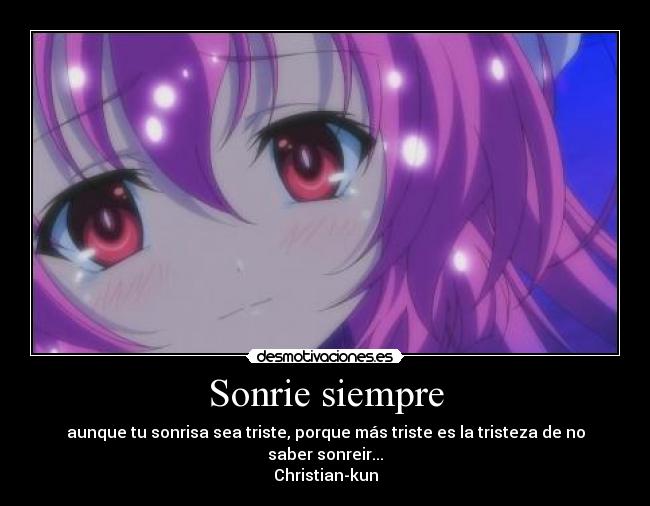 Sonrie siempre -