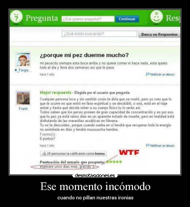 Ese momento incómodo - cuando no pillan nuestras ironias