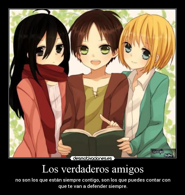 carteles amigos anime desmotivaciones