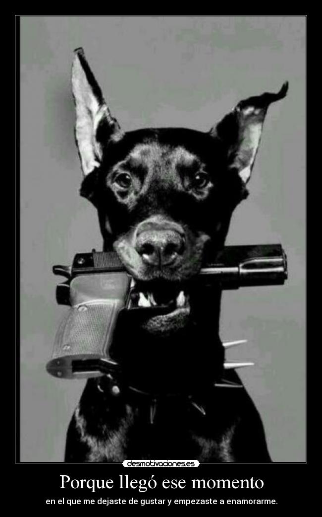 Porque llegó ese momento - en el que me dejaste de gustar y empezaste a enamorarme.