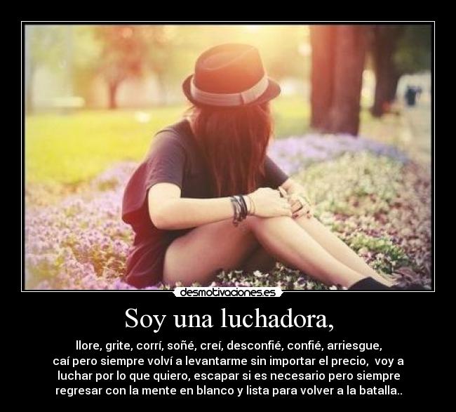 Soy una luchadora, - 