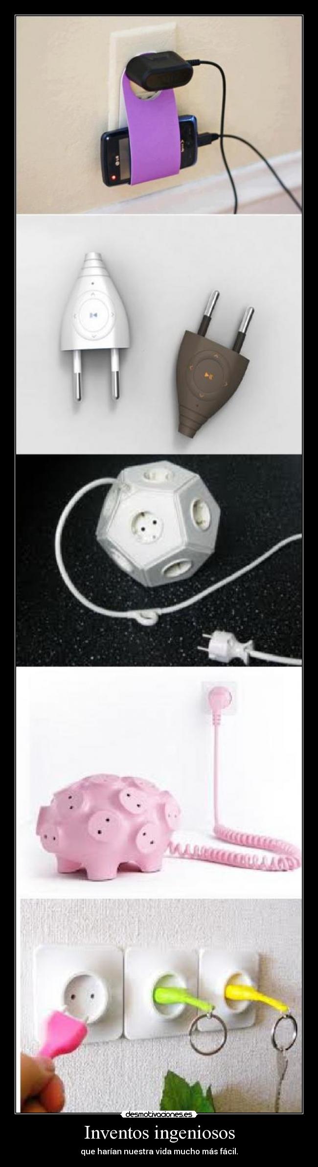 carteles inventos ingeniosos desmotivaciones