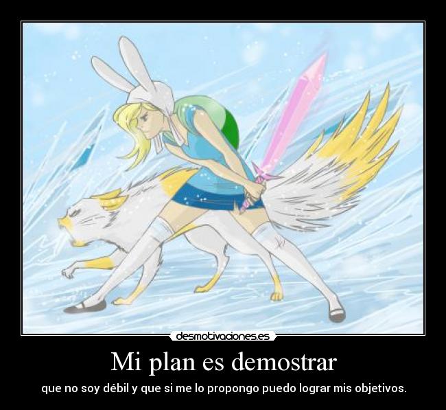 carteles adventure time with fionna and cake desmotivaciones