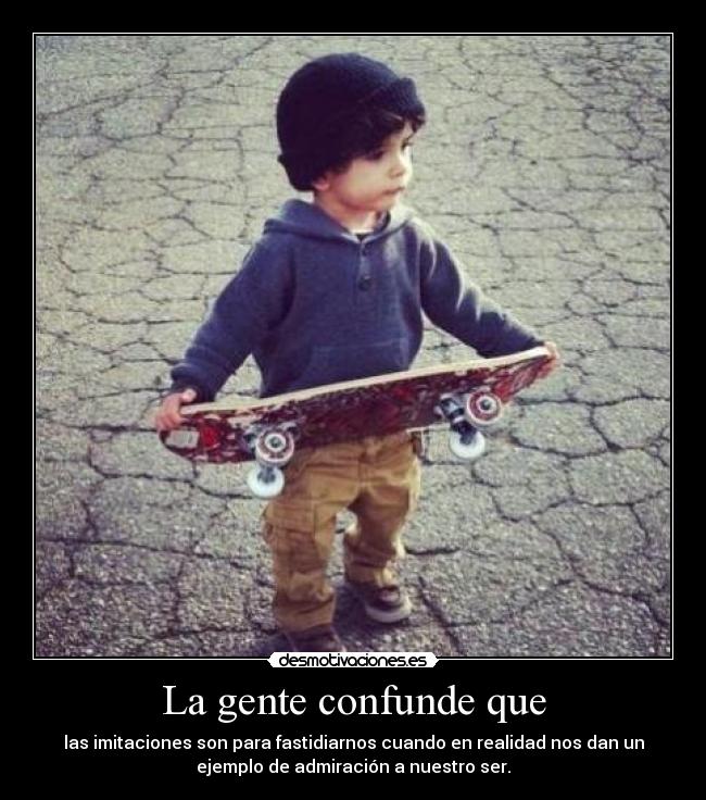 carteles nino con skate gorro lana desmotivaciones