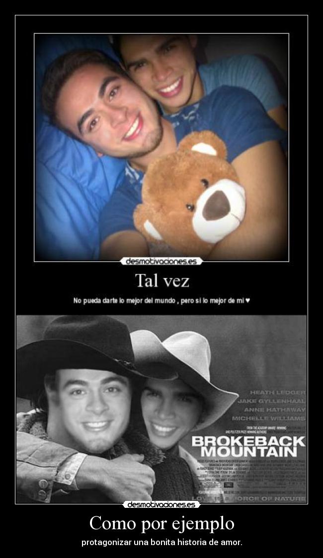 Como por ejemplo - protagonizar una bonita historia de amor.