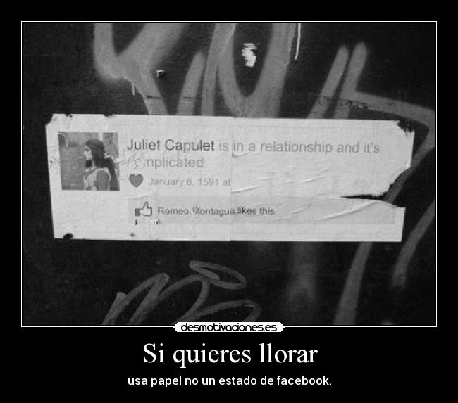 Si quieres llorar -