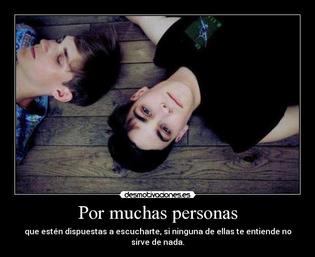 Por muchas personas - 