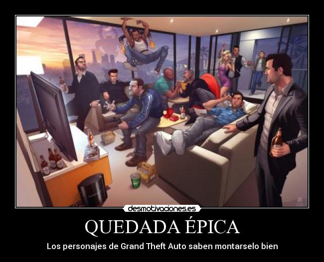 QUEDADA ÉPICA - Los personajes de Grand Theft Auto saben montarselo bien