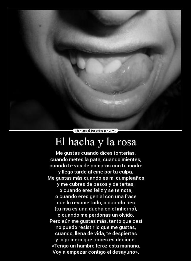 El hacha y la rosa -