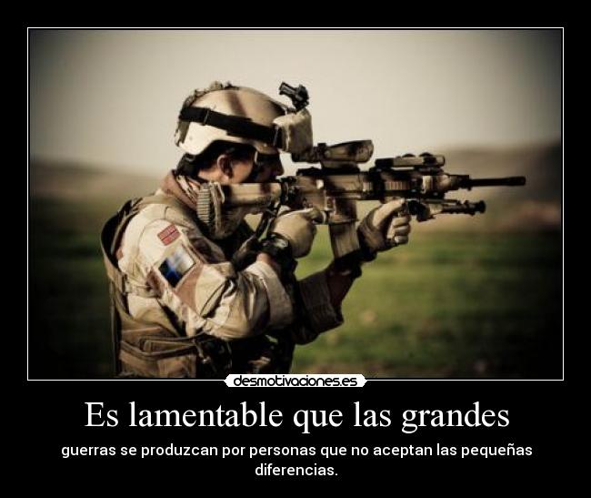 Es lamentable que las grandes -