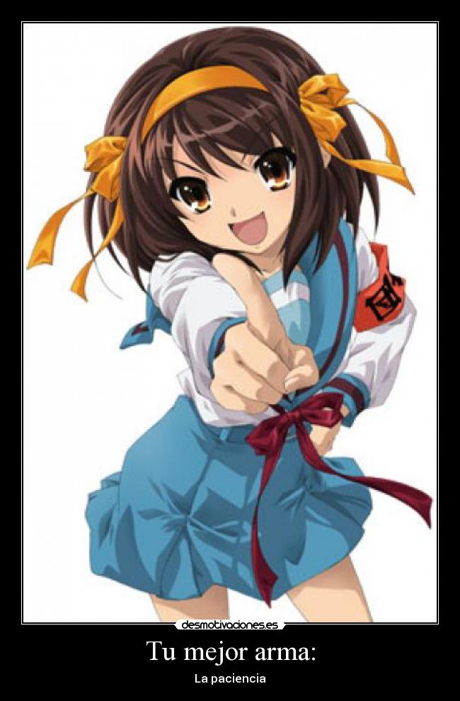 carteles superpaciencia anime desmotivaciones