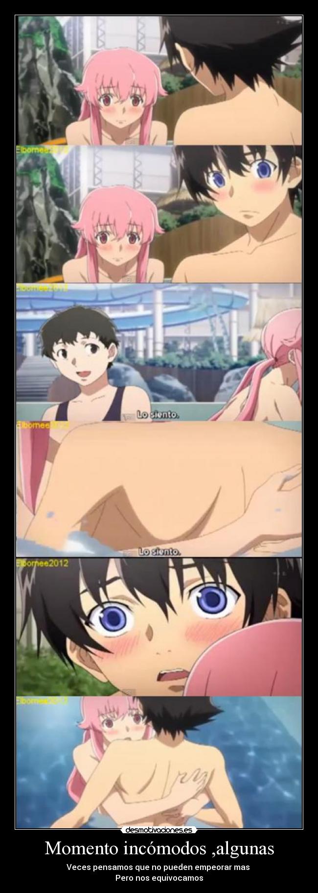 carteles mirai nikki anime desmotivaciones