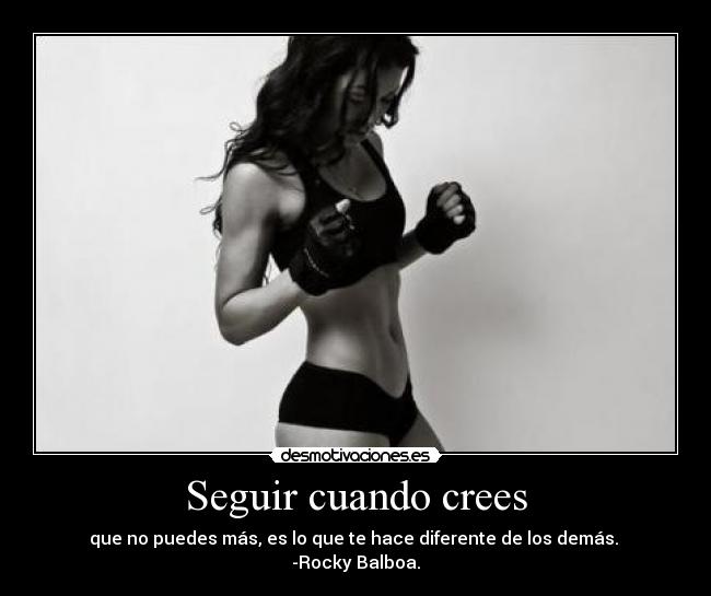 Seguir cuando crees -