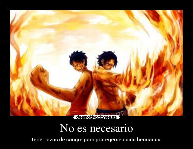 carteles one piece monkey luffy portgas ace hermanos ronoa desmotivaciones