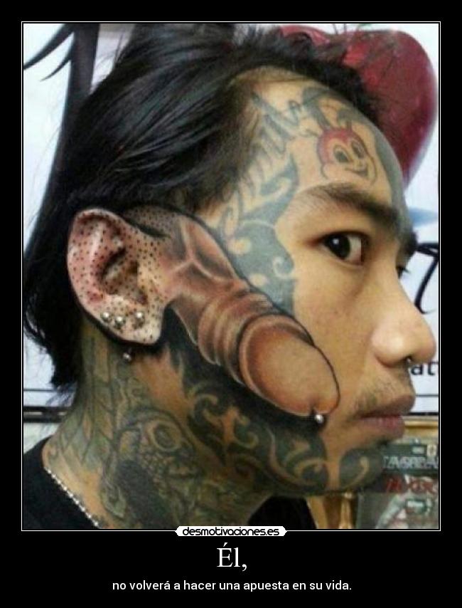 Él, - no volverá a hacer una apuesta en su vida.