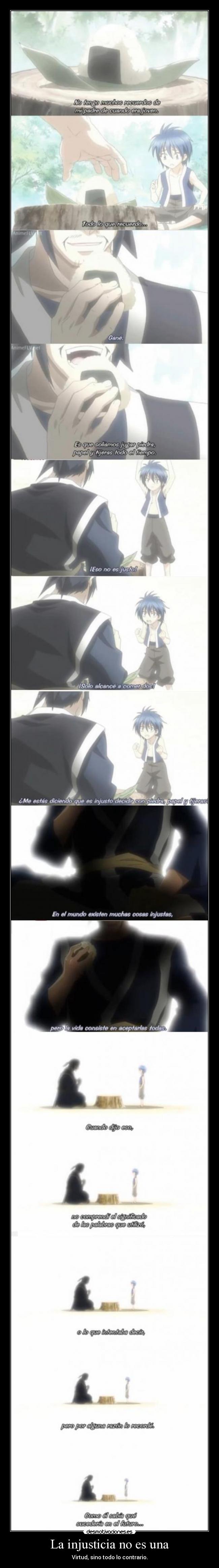 La injusticia no es una -