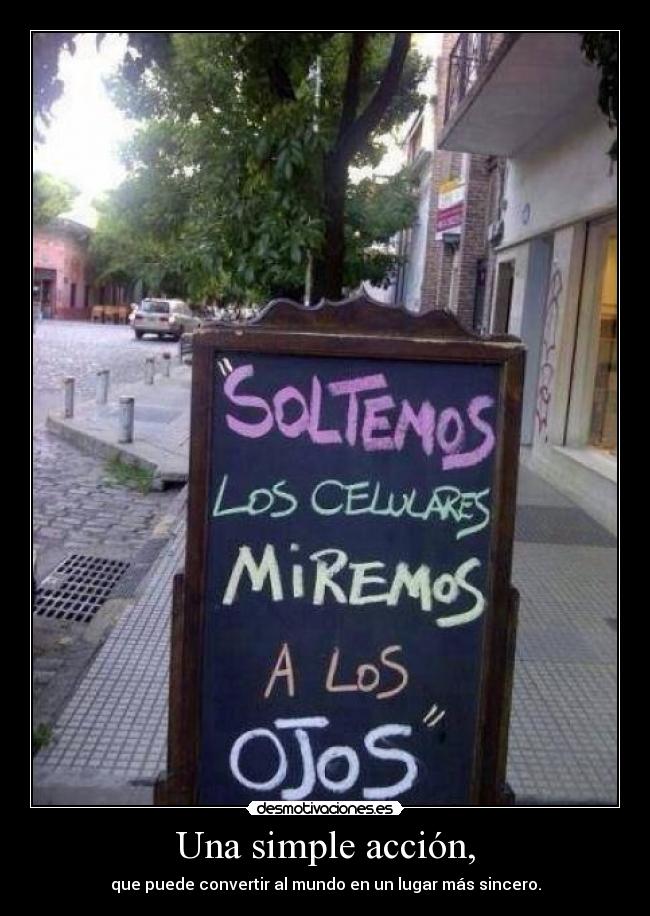 Una simple acción, - 