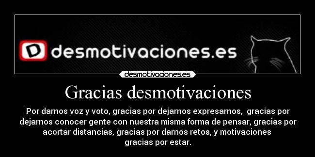 Gracias desmotivaciones - 