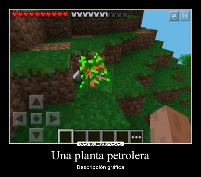 Una planta petrolera - Descripción gráfica