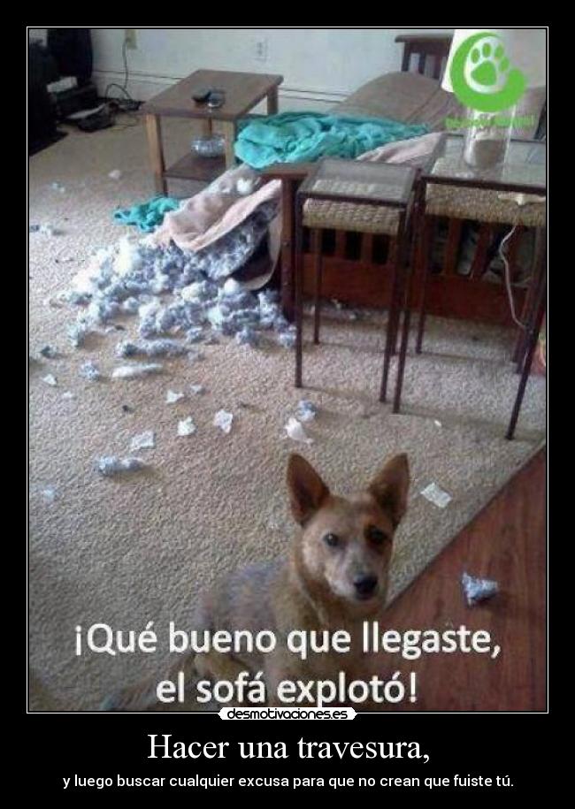 Hacer una travesura, - 