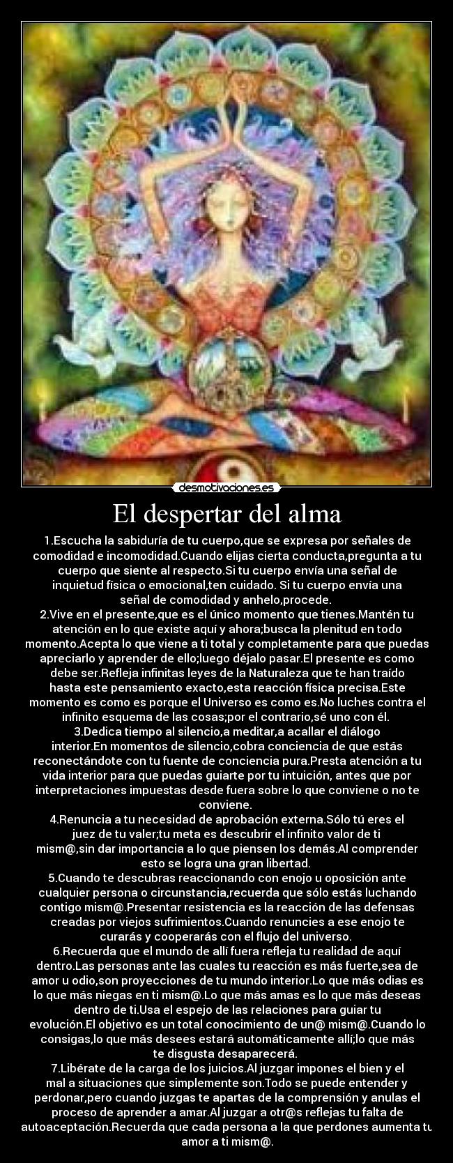 El despertar del alma -