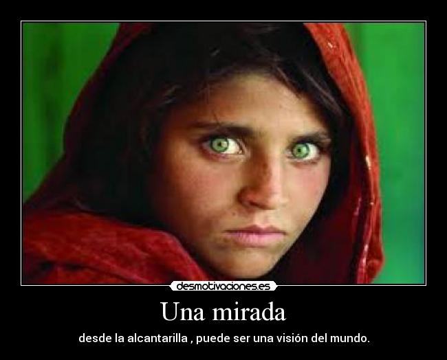 Una mirada - desde la alcantarilla , puede ser una visión del mundo.