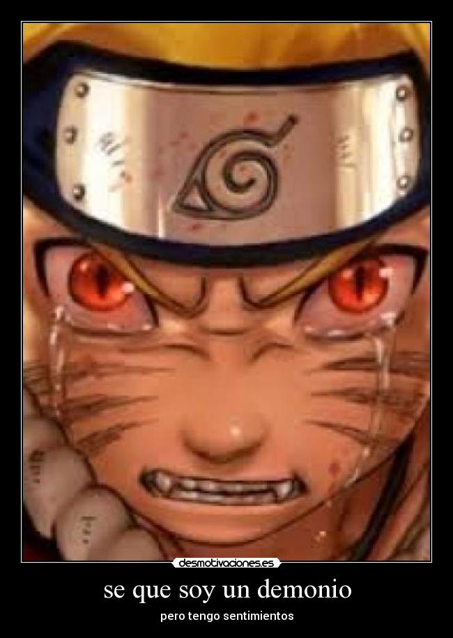 se que soy un demonio - pero tengo sentimientos