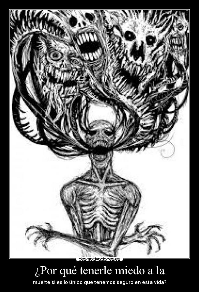 carteles miedo anime muerte otaku zalgo que mas desmotivaciones