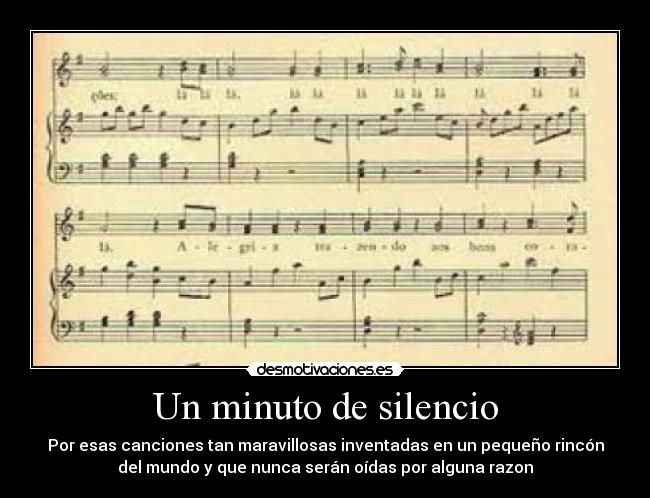 Un minuto de silencio - 