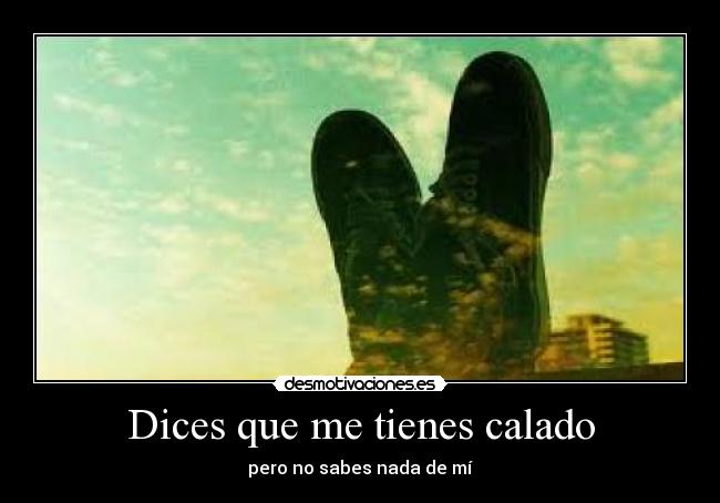 Dices que me tienes calado - 