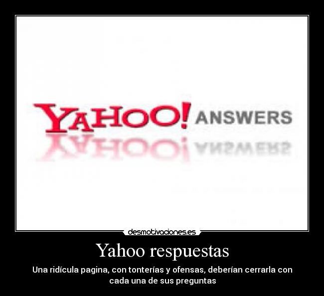 Yahoo respuestas -