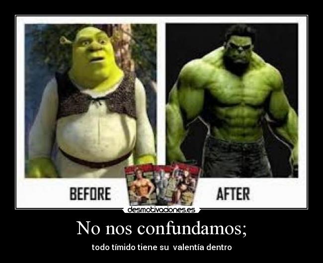 No nos confundamos; - todo tímido tiene su valentía dentro