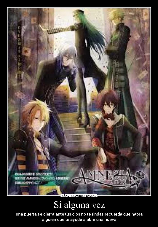 Si alguna vez - una puerta se cierra ante tus ojos no te rindas recuerda que habra
alguien que te ayude a abrir una nueva