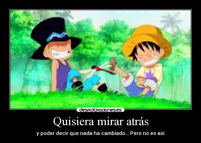 Quisiera mirar atrás - 