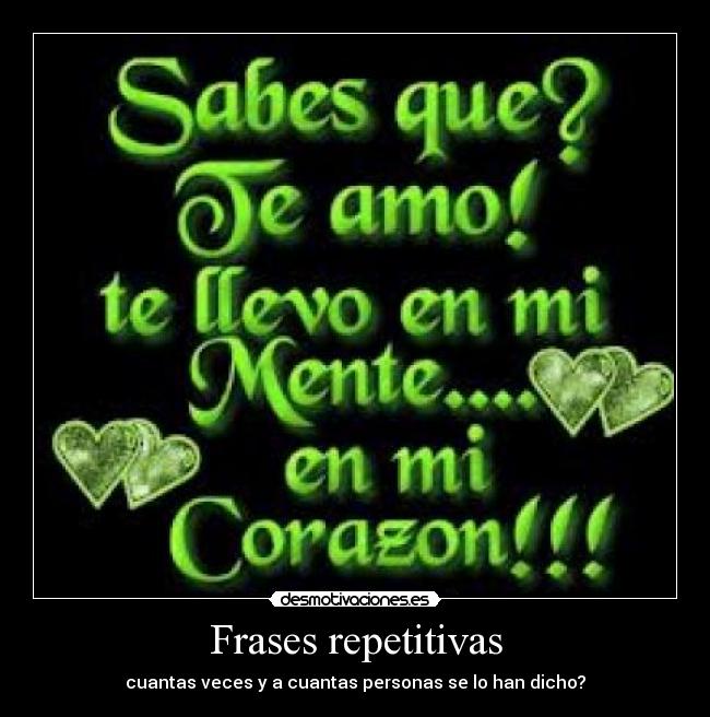 Frases repetitivas -