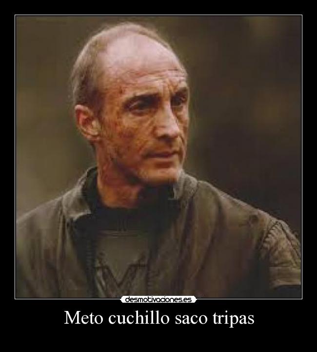 Meto cuchillo saco tripas - 