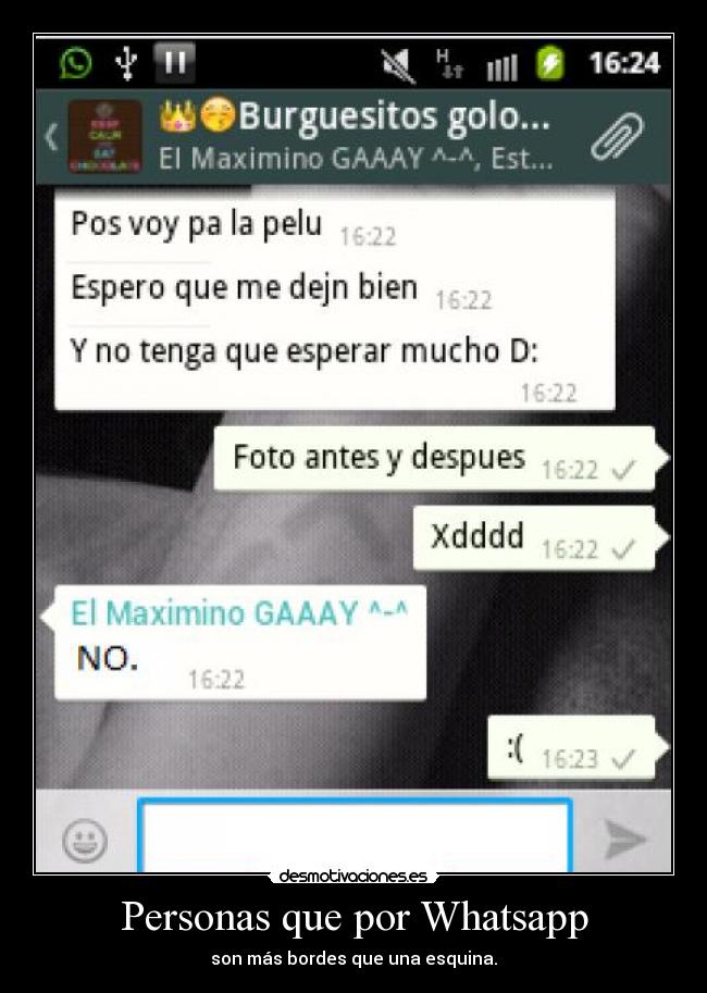 Personas que por Whatsapp - 