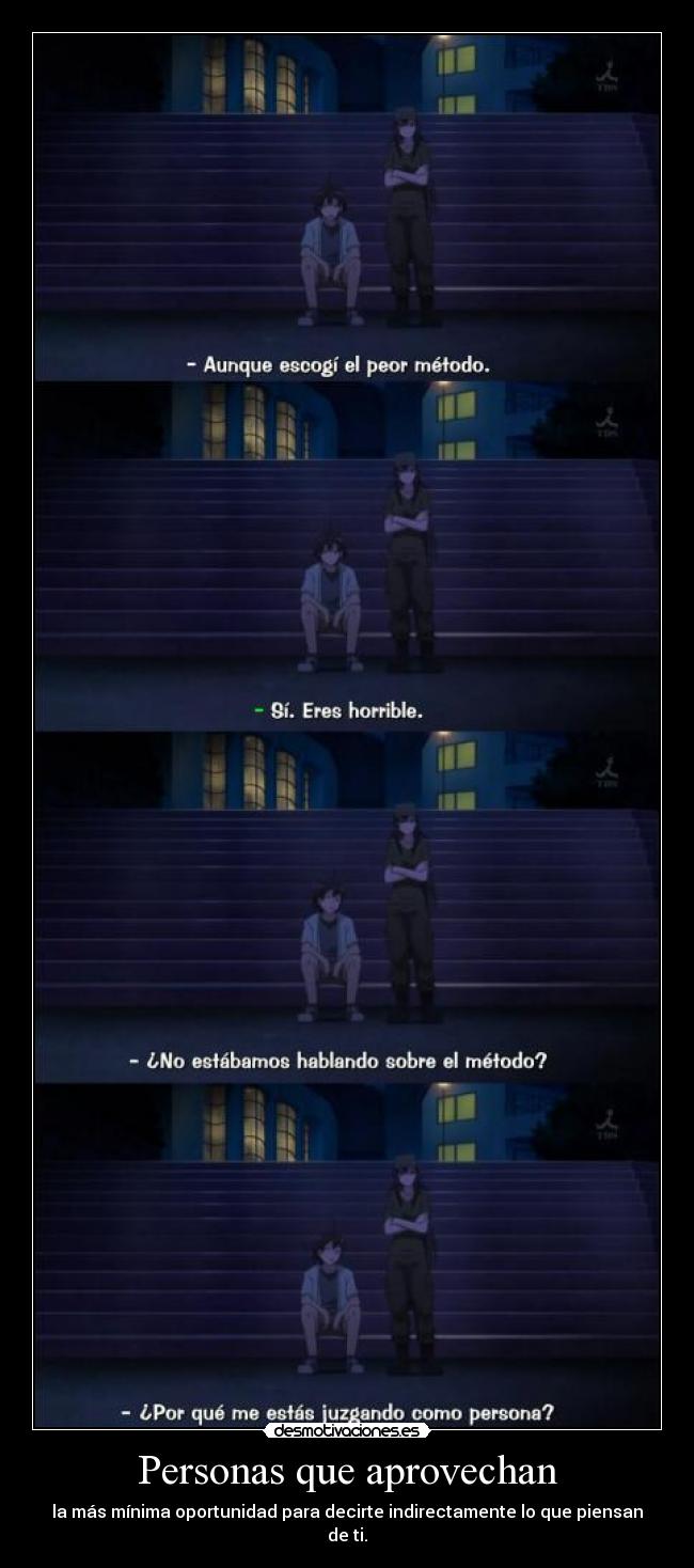 Personas que aprovechan -