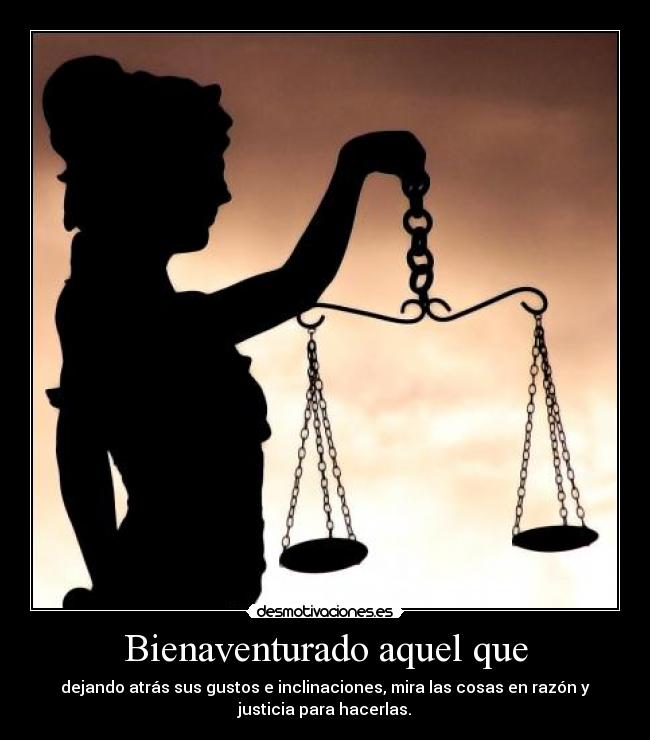 Bienaventurado aquel que -