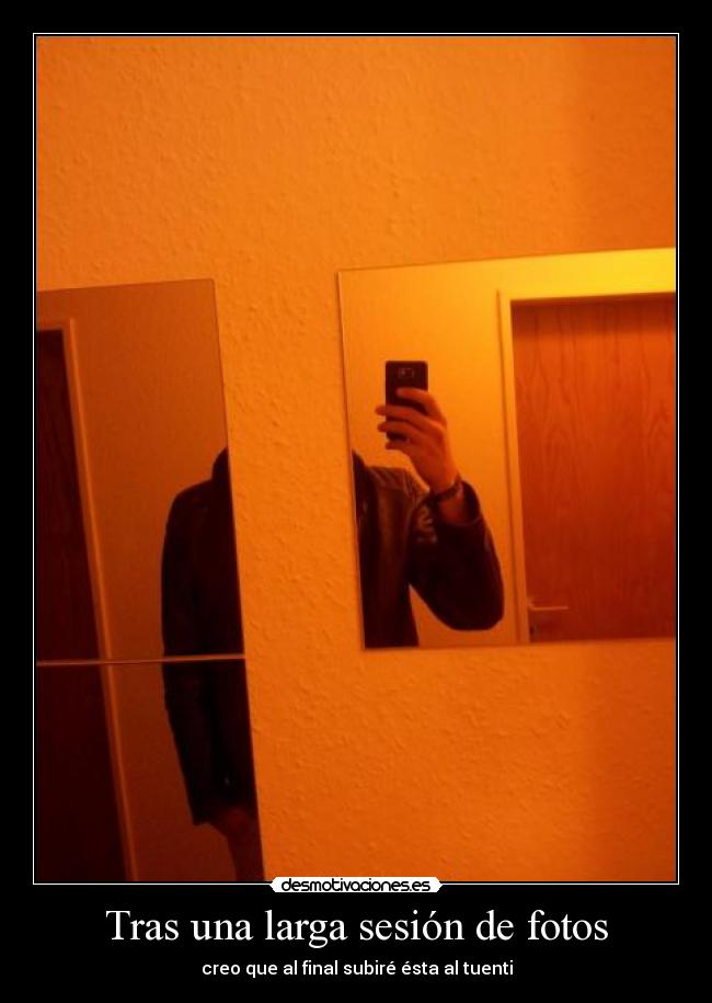 Tras una larga sesión de fotos - 