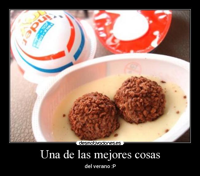 carteles kinder joy una las mejores cosas del verano desmotivaciones